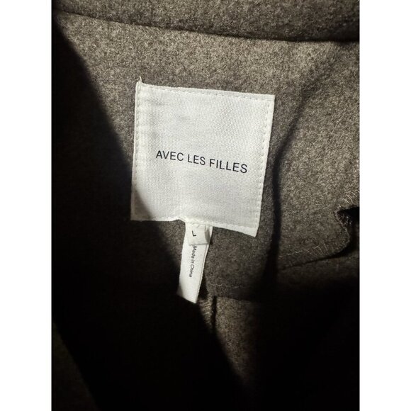 Avec Les Filles Relaxed Collared Zip Pocket Jacket L - Picture 3 of 8